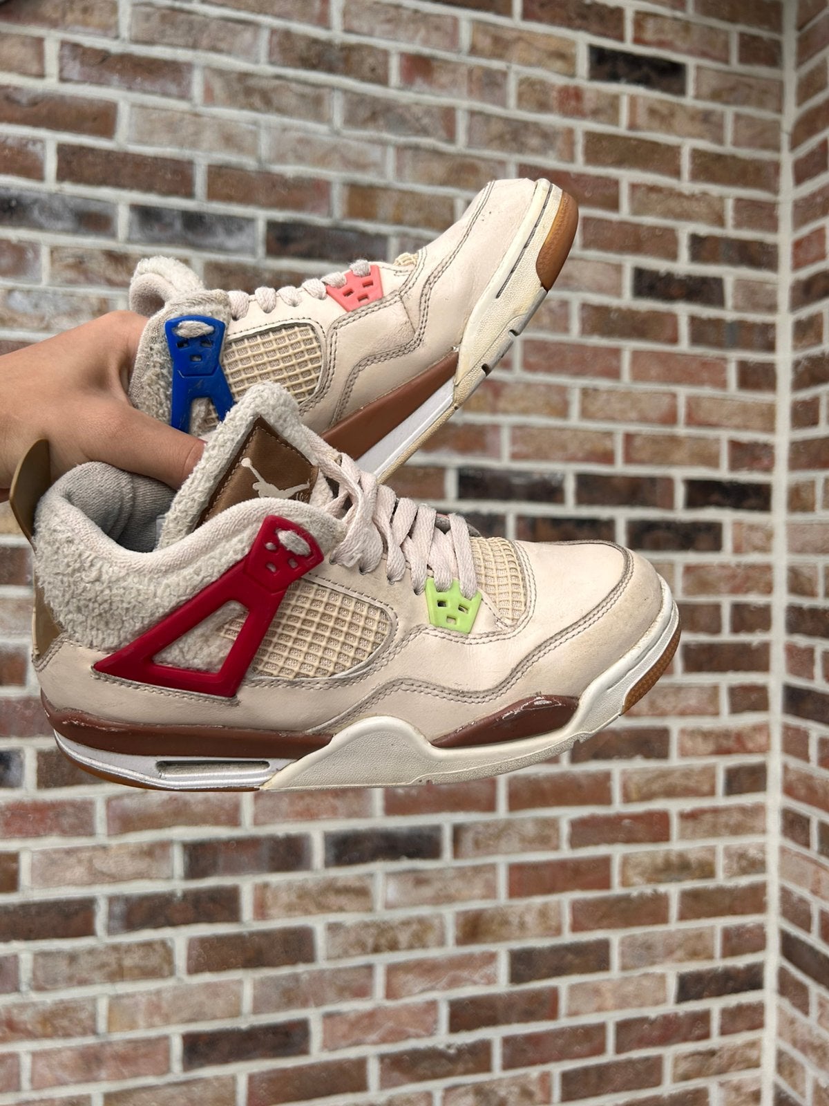 Air Jordan 4 Retro “Where the Wild Things Are”, Wit, Ophalen of Verzenden, Sneakers, Gedragen