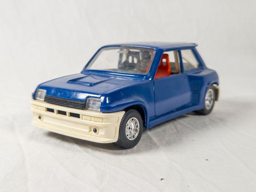 Burago Renault 5 Turbo (1/24) Blauw - Met origineel boekje, Ophalen, Gebruikt, Auto, Burago