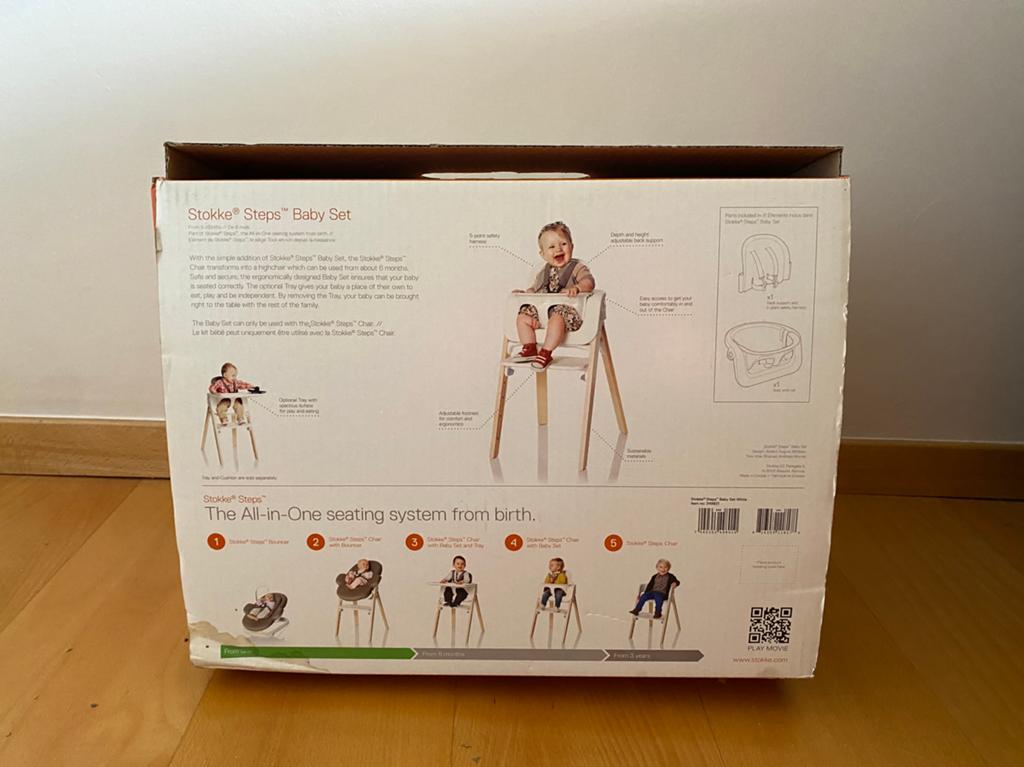 Babyset voor Stokke steps, Ophalen, Zo goed als nieuw, Gordel(s)