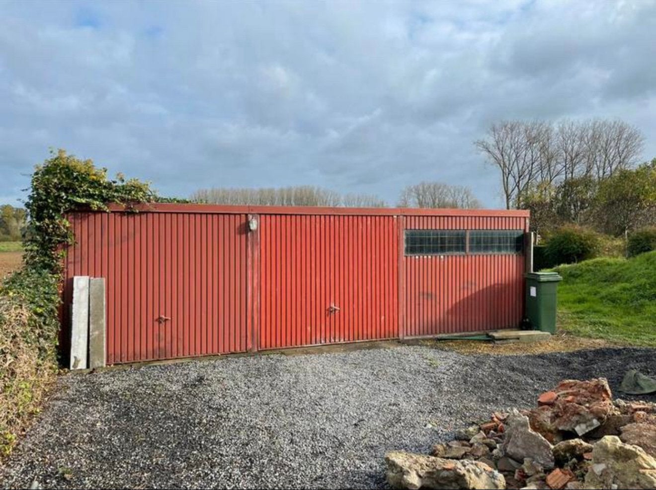 Metalen garagebox 8 x 6 m – Garage / Tuinhuis / Berging, Ophalen, Gebruikt