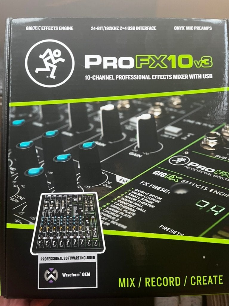 Mackie ProFX10V3 10-ChanMix Interface Garantie tot einde '27, TV, Hi-fi & Vidéo, Enlèvement ou Envoi, Comme neuf, Stéréo, Autres marques