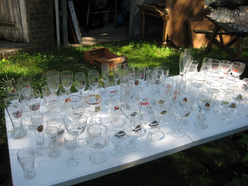 collectie bierglazen, Verzamelen, Ophalen, Zo goed als nieuw, Bierglas