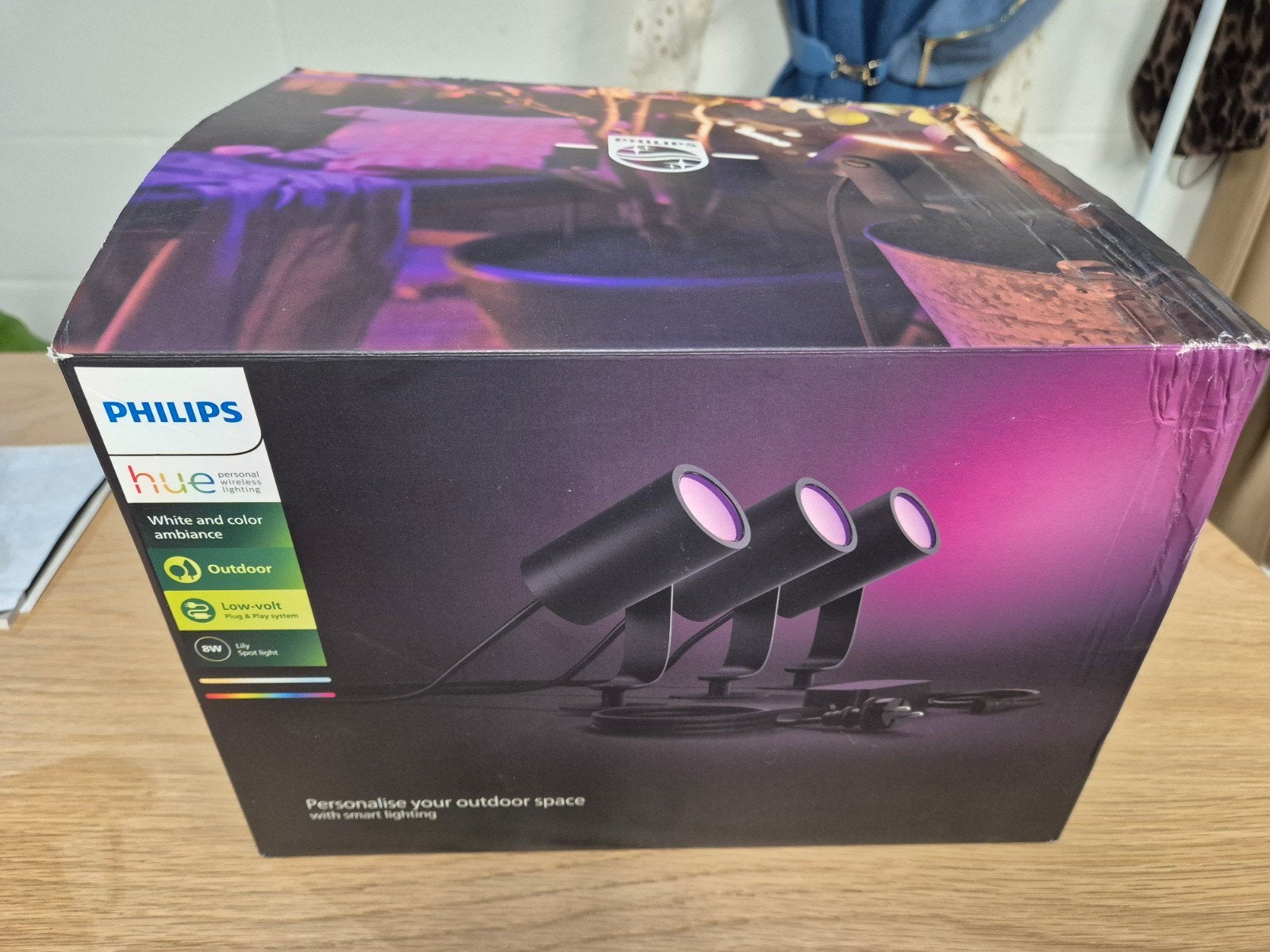 Nieuw: Philips Hue Lily buitenspot, Ophalen of Verzenden, Philips, Buitenspot