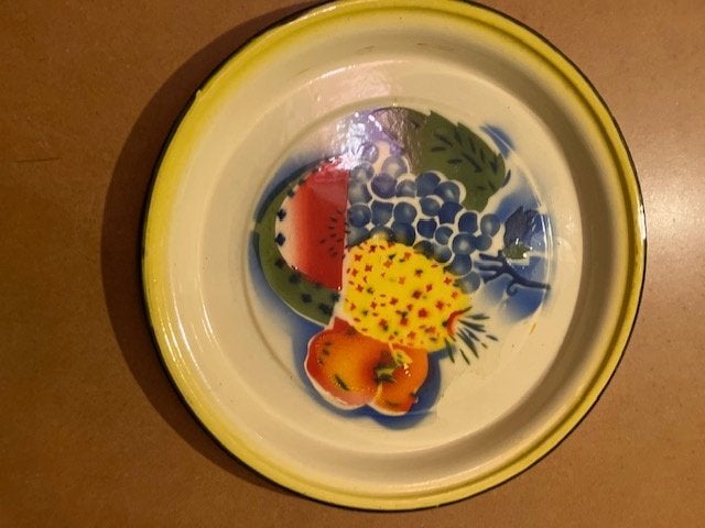 ANCIEN PLATEAU EMAILLEKEIZER.NL 36 CM, Enlèvement ou Envoi
