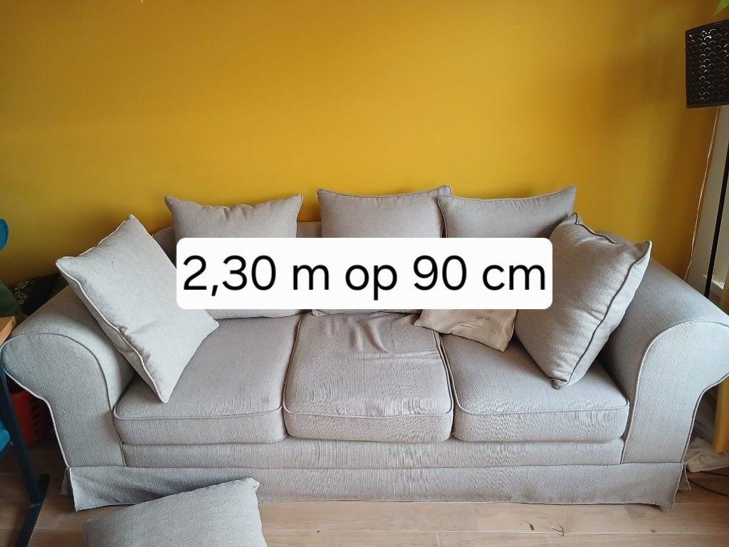 Zetel, Ophalen, Driepersoons, 75 tot 100 cm, Zo goed als nieuw