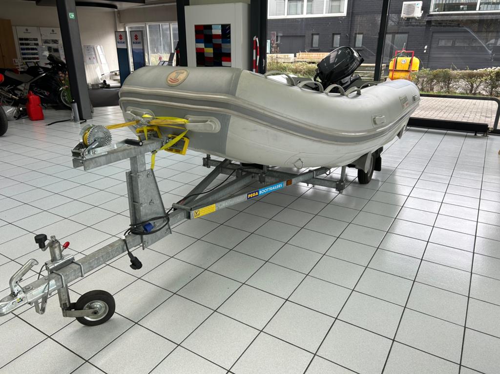 Talamex Highline met Yamaha 20PK, Watersport en Boten, Rubberboten, Airdeck, Gebruikt, 4 m, Peddels