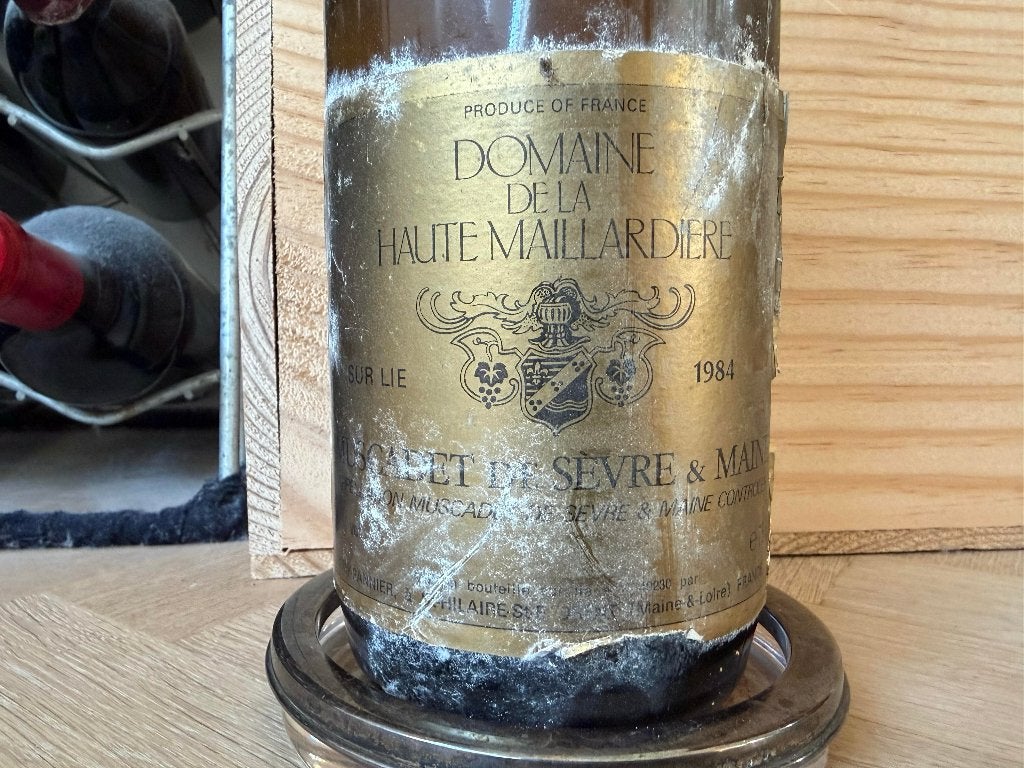 1984 Muscadet "Domaine de la Haute Maillardière", Verzamelen, Wijnen, Gebruikt, Frankrijk, Ophalen of Verzenden, Witte wijn