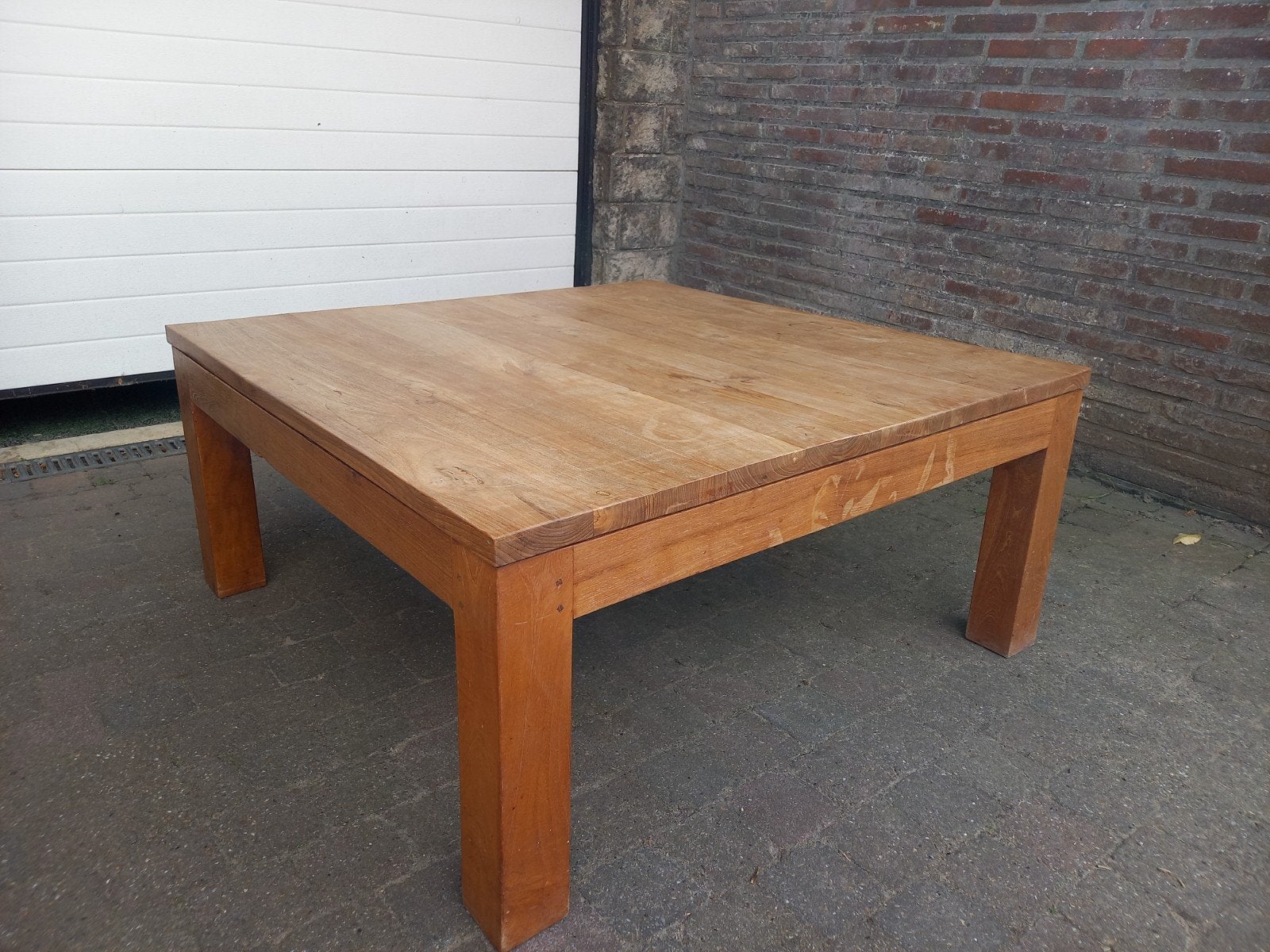 salontafel teak, Huis en Inrichting, Ophalen, 50 tot 100 cm, 50 tot 100 cm, 5 – 50