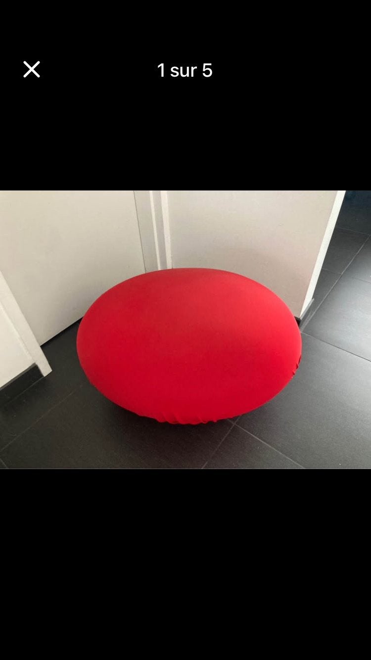 Pouf tato baleri, Maison & Meubles, Canapés | Repose-pieds & Poufs, Enlèvement, Utilisé, Ovale