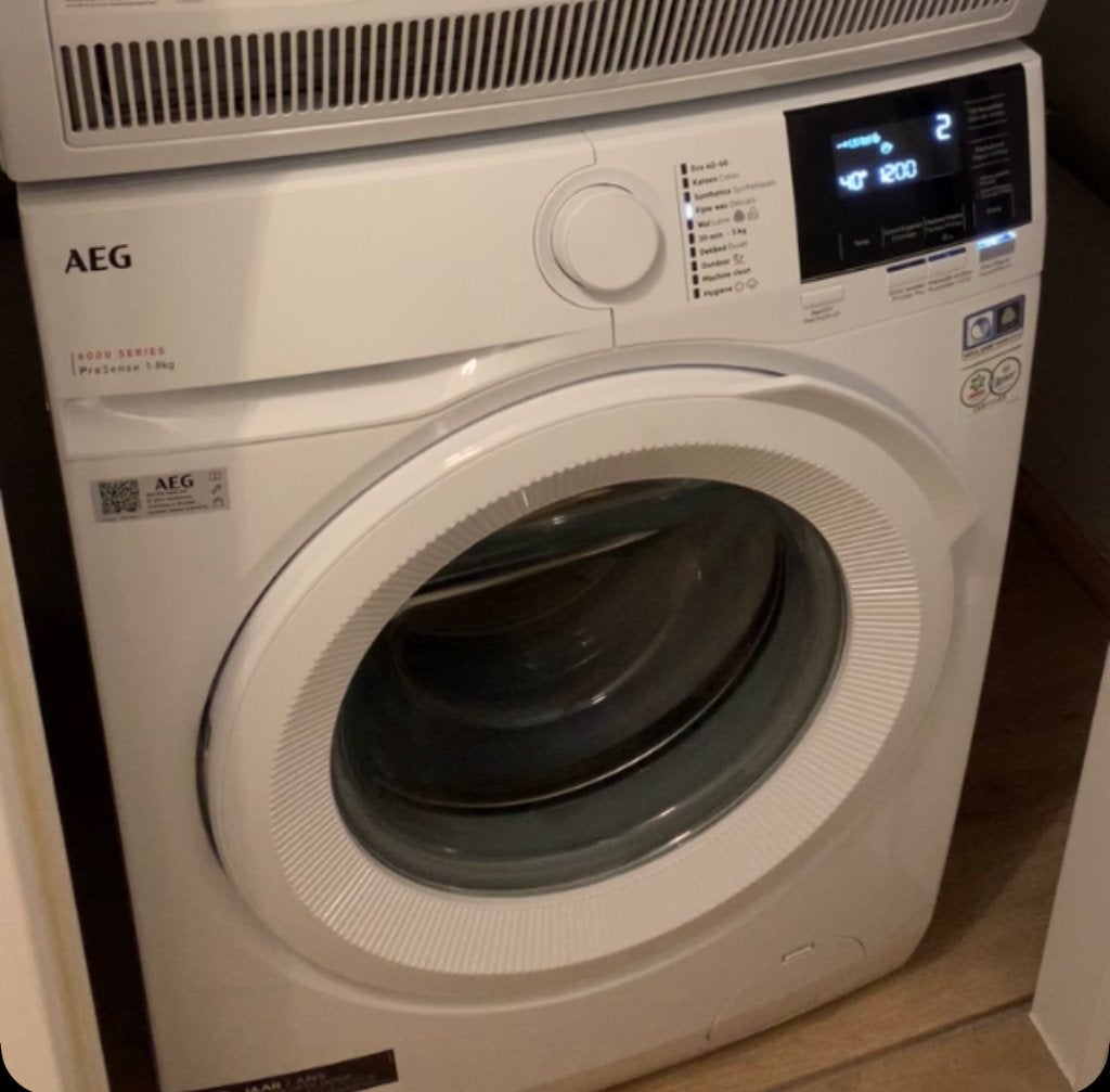 Wasmachine, Elektronische apparatuur, Wasmachines, 6 tot 8 kg, Ophalen, Zo goed als nieuw, Voorlader