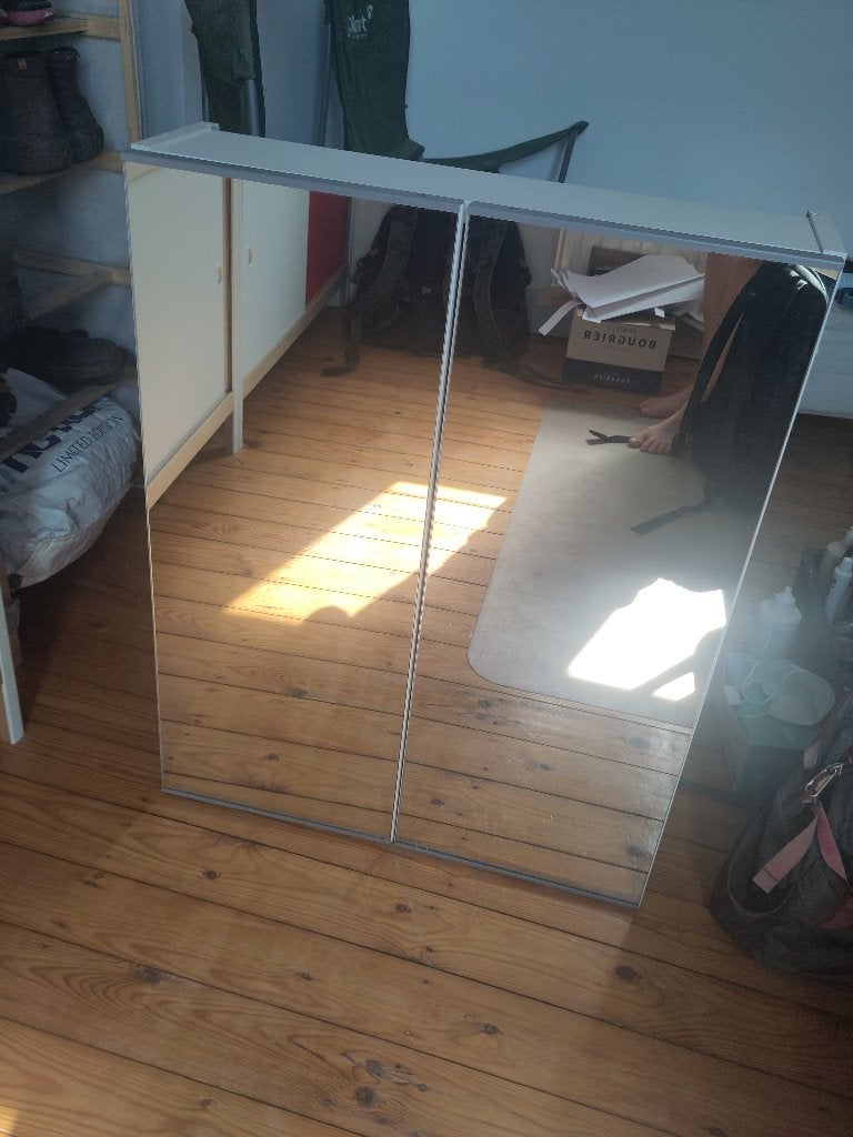 Spiegelkastje IKEA, Armoire à miroir, Moins de 25 cm, Moins de 100 cm, Comme neuf