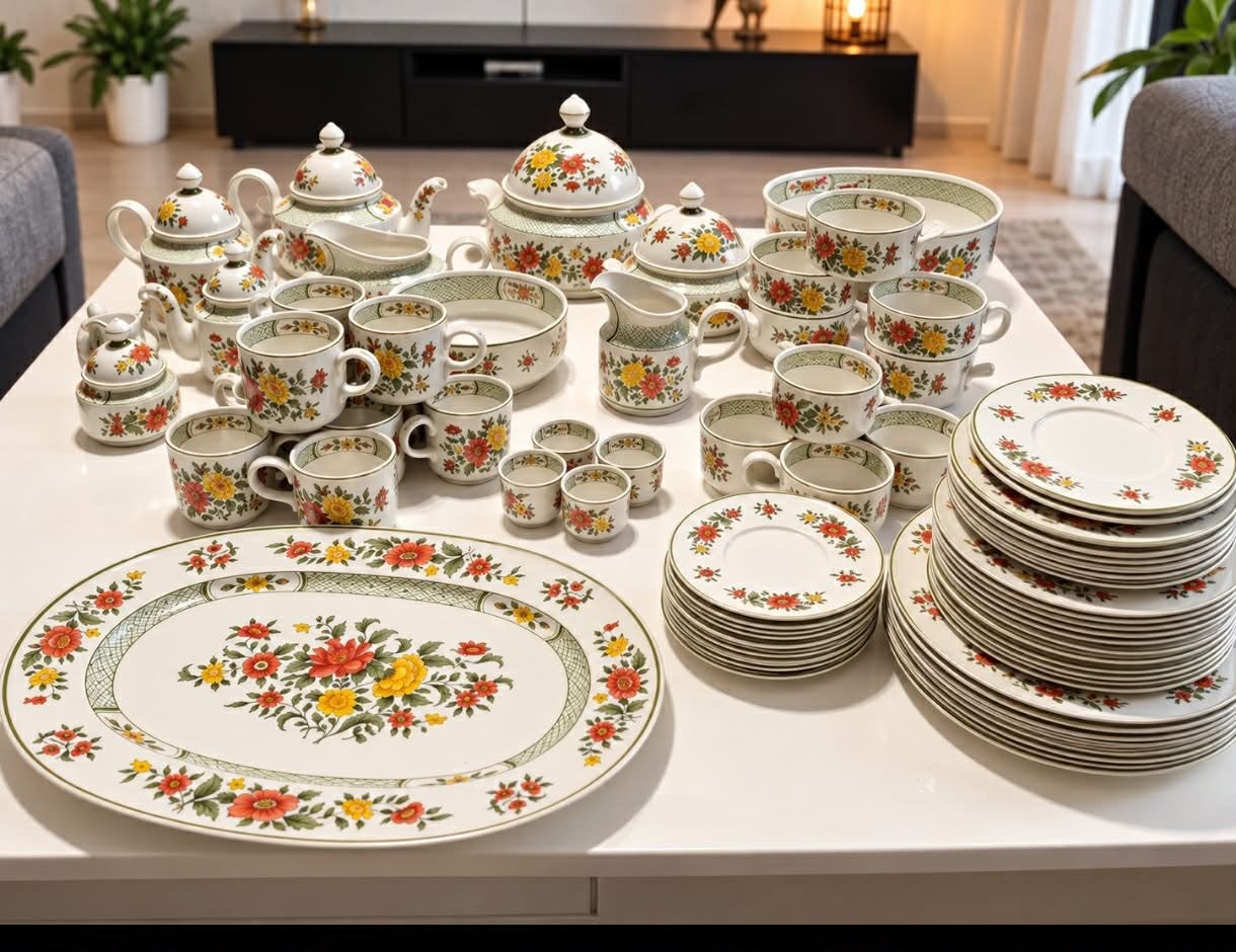 Services de table Villeroy & Bush « Summer Day » 84 pièces, Antiquités & Art, Enlèvement ou Envoi