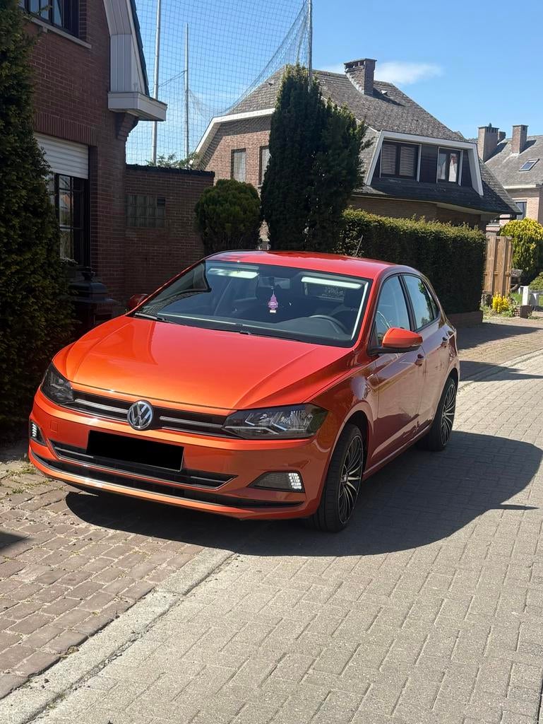 VW Polo 2018 1.0 - 95.000km 1e eigenaar, https://public.car-pass.be/verify/.0238-2127-0886, Achat, Euro 6, Noir
