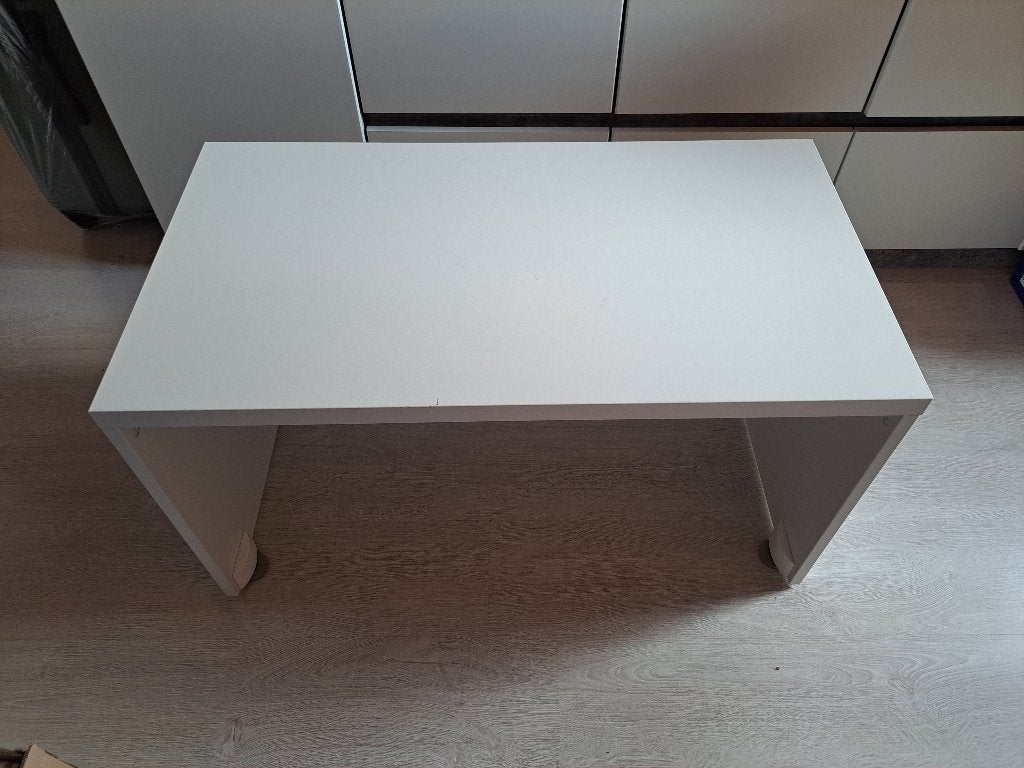 Lot de deux bancs blanc ikea, Enlèvement, Utilisé