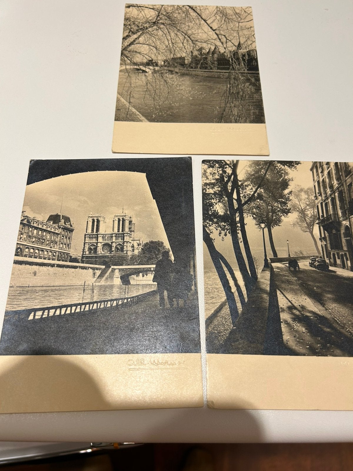 3 Cartes postales anciennes de Paris, Enlèvement ou Envoi, 1940 à 1960, Affranchie, France