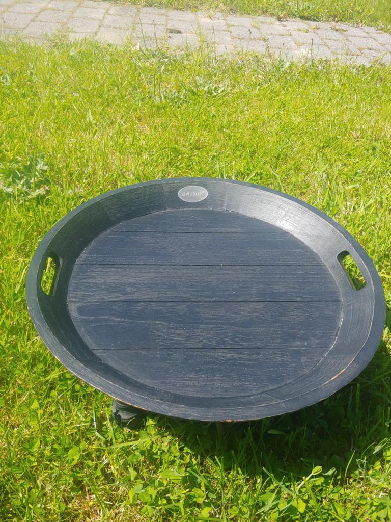 Riverdale houten serveertray / decoratief plateau op pootjes, Huis en Inrichting, Ophalen
