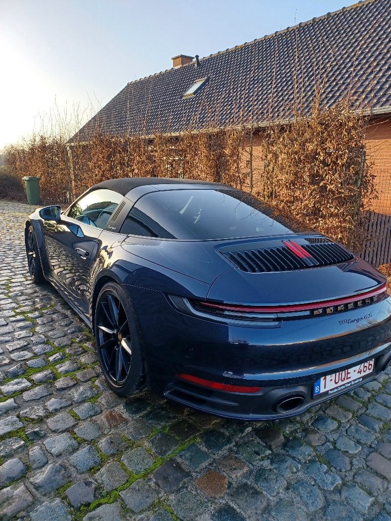 porsche targa 4s 19000km sportuitlaat, Automaat, Dealer onderhouden, Cabriolet, Zwart