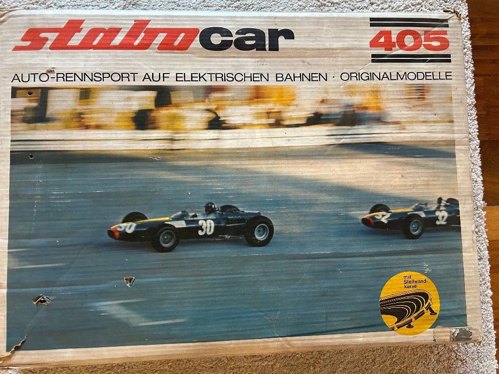 Stabiel car 405 racebaan, Kinderen en Baby's, Elektrisch, Ophalen, Overige merken, Racebaan