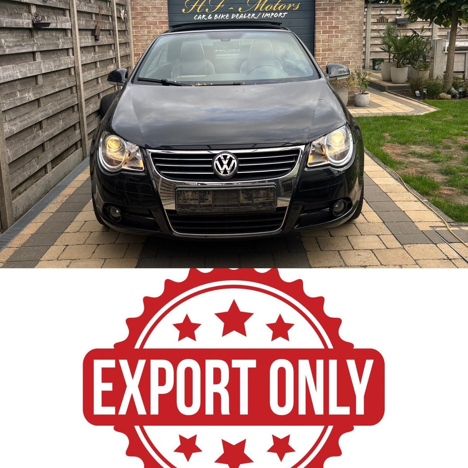 volkswagen Eos 2.0 diesel 2007 export export export, Autos, Cuir, Beige, Entreprise, Cabriolet