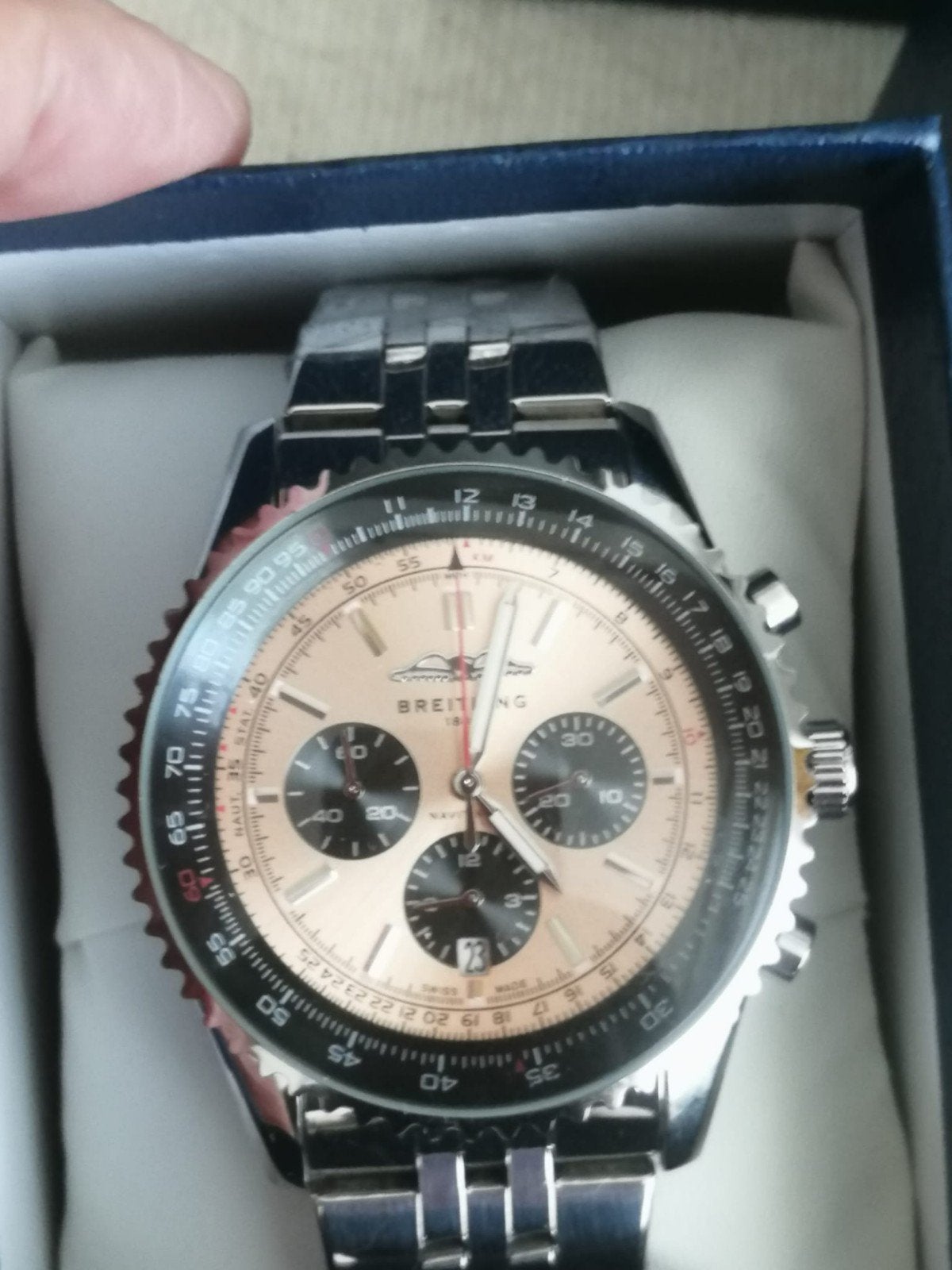 Breitling Navitimer 1884 wekende Chonograaf, Staal, Staal, Breitling, Polshorloge