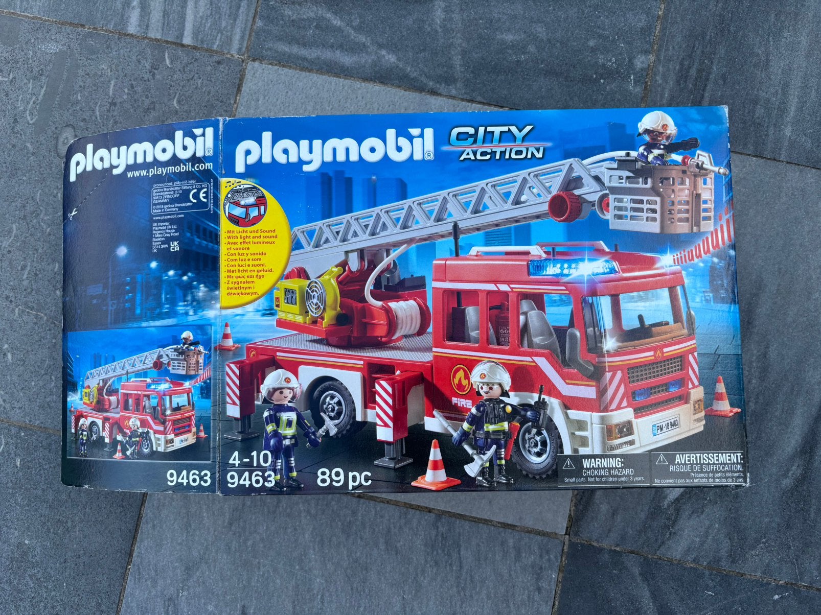 Playmobil 9463: Brandweer ladderwagen. COMPLEET !, Ophalen of Verzenden, Zo goed als nieuw
