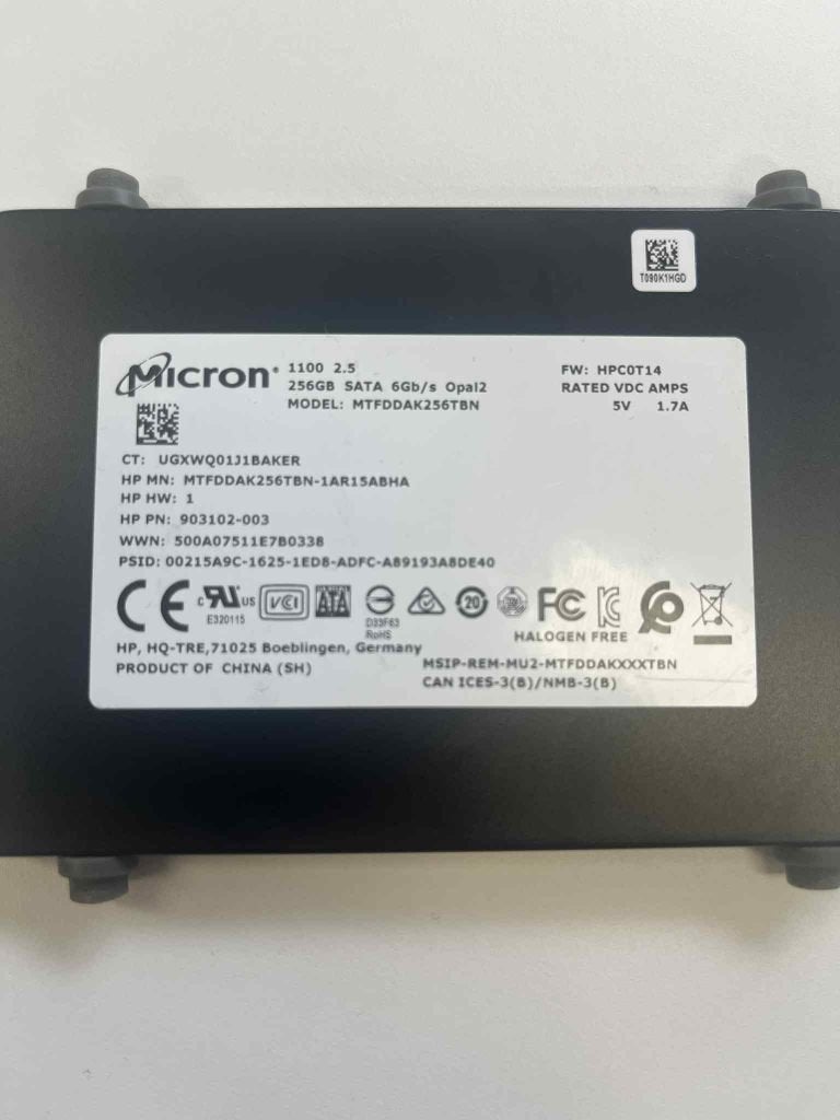Micron 256GB SSD, Computers en Software, Intern, 256GB, Refurbished, Ophalen of Verzenden
