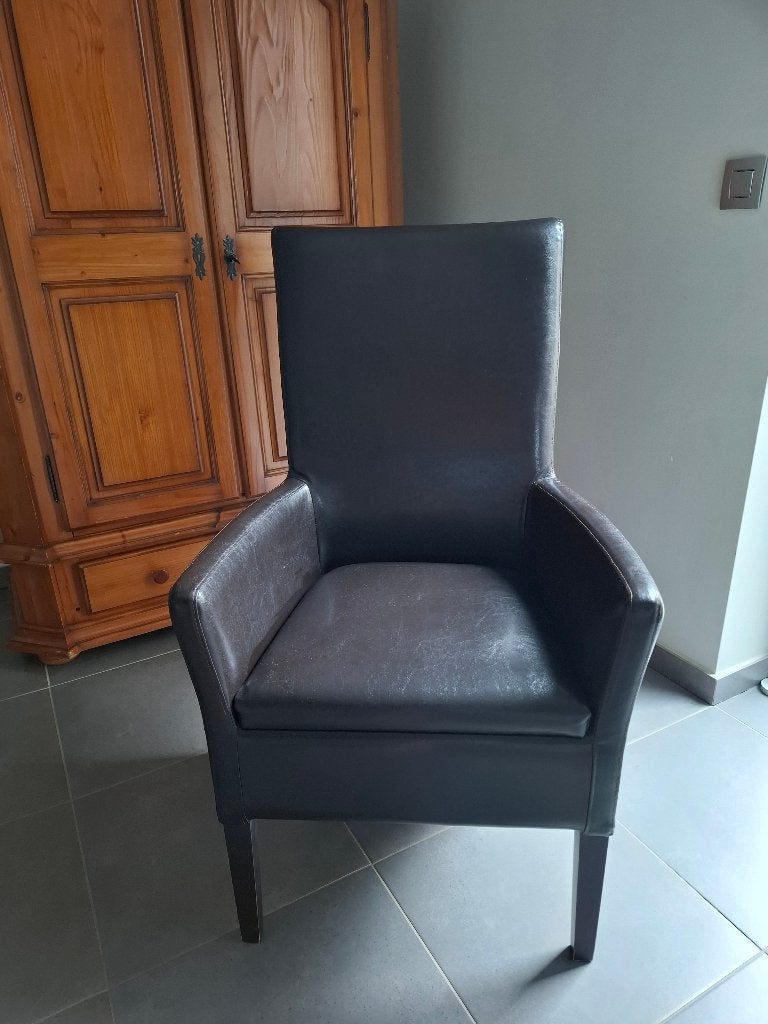 Fauteuil  marron, Bois, Moins de 75 cm, Comme neuf, Enlèvement