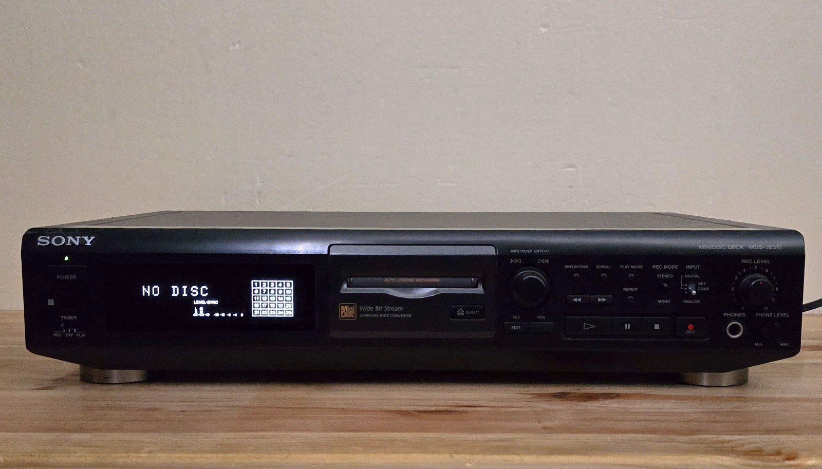 sony MDS-JE510 minidisc speler/recorder, Enlèvement ou Envoi, Enregistreur MiniDisc