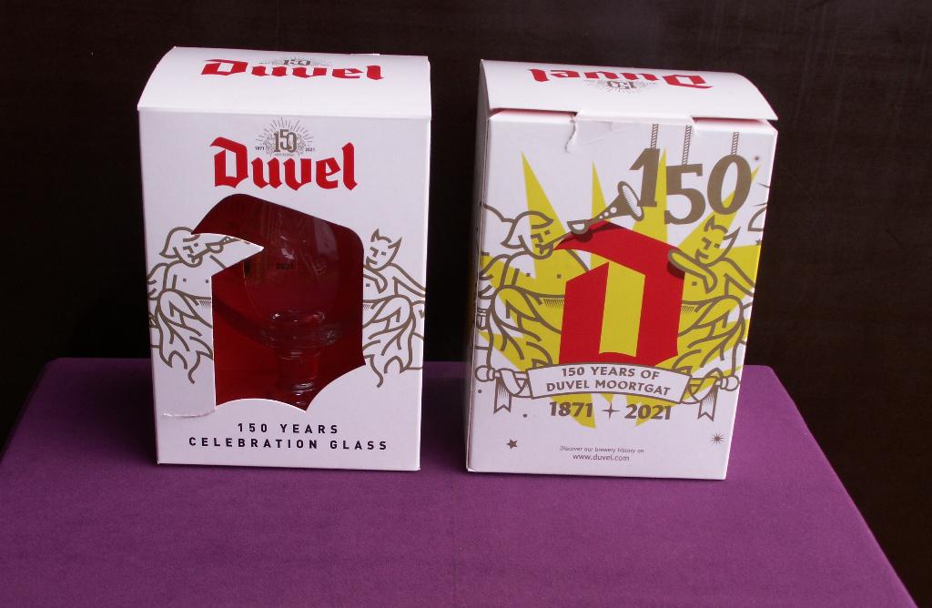 Bierglazen, Duvel 150 Years., Verzamelen, Ophalen of Verzenden, Nieuw, Glas of Glazen, Duvel