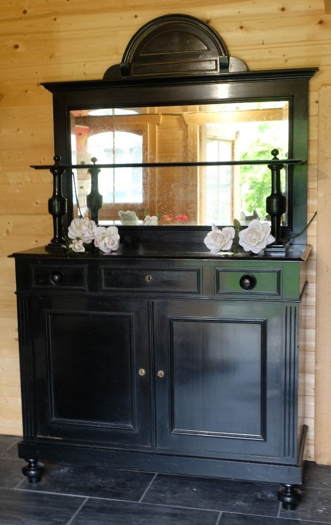 meuble laqué noir ancien, Maison & Meubles, Enlèvement, Utilisé
