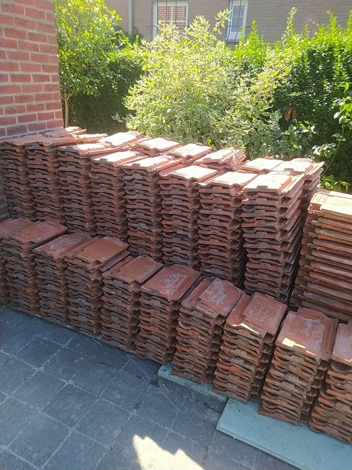 50m2 de tuiles Pottelberg Courtrai, Enlèvement, Tuiles
