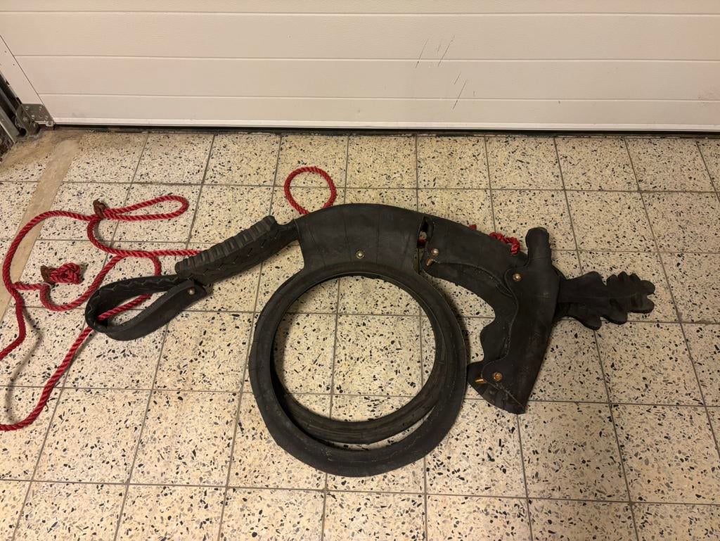 Schommel rubberband hert speelhuis, Ophalen, Zo goed als nieuw, Schommel