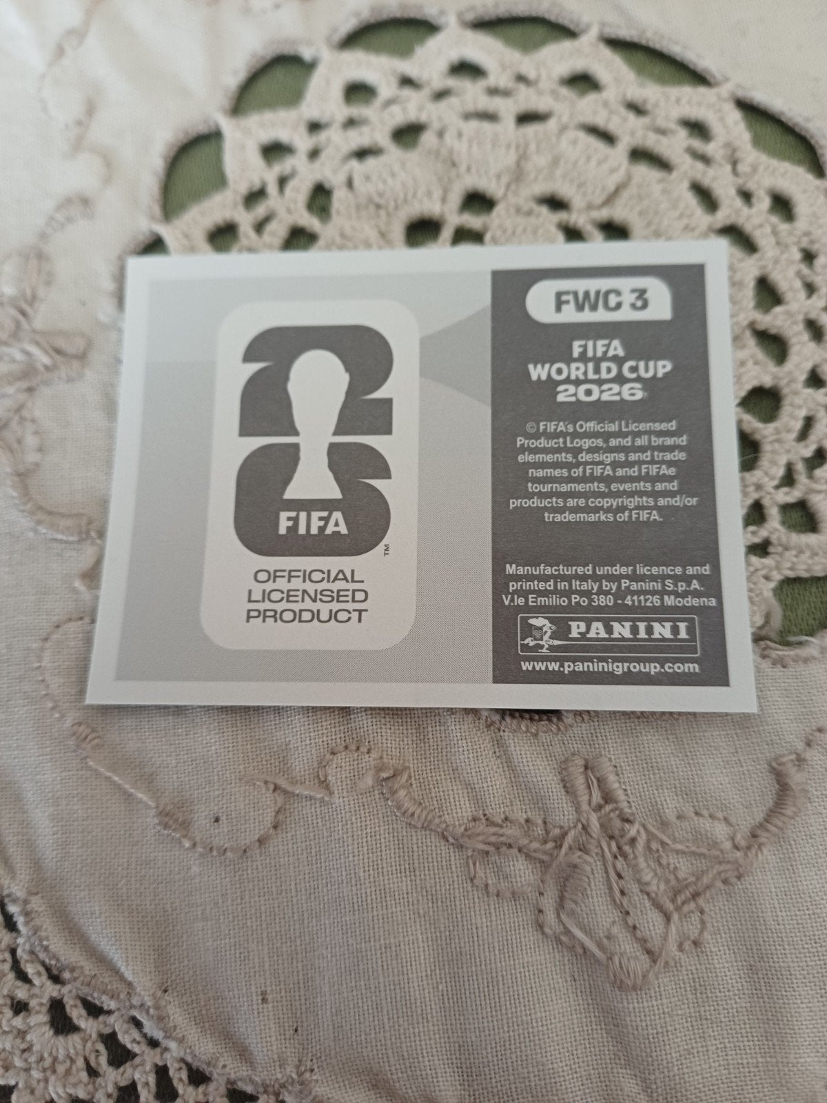 Wk 26  panini stickers  FWC'S, Ophalen of Verzenden, Sticker