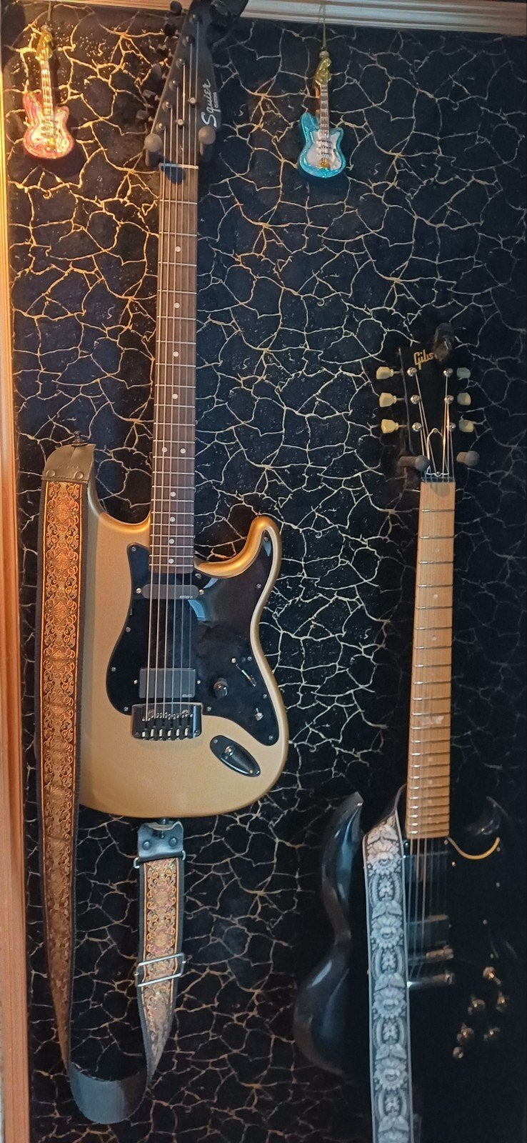 Squier hardtail stratocaster / partscaster met EMG pickups., Musique & Instruments, Instruments à corde | Guitares | Électriques