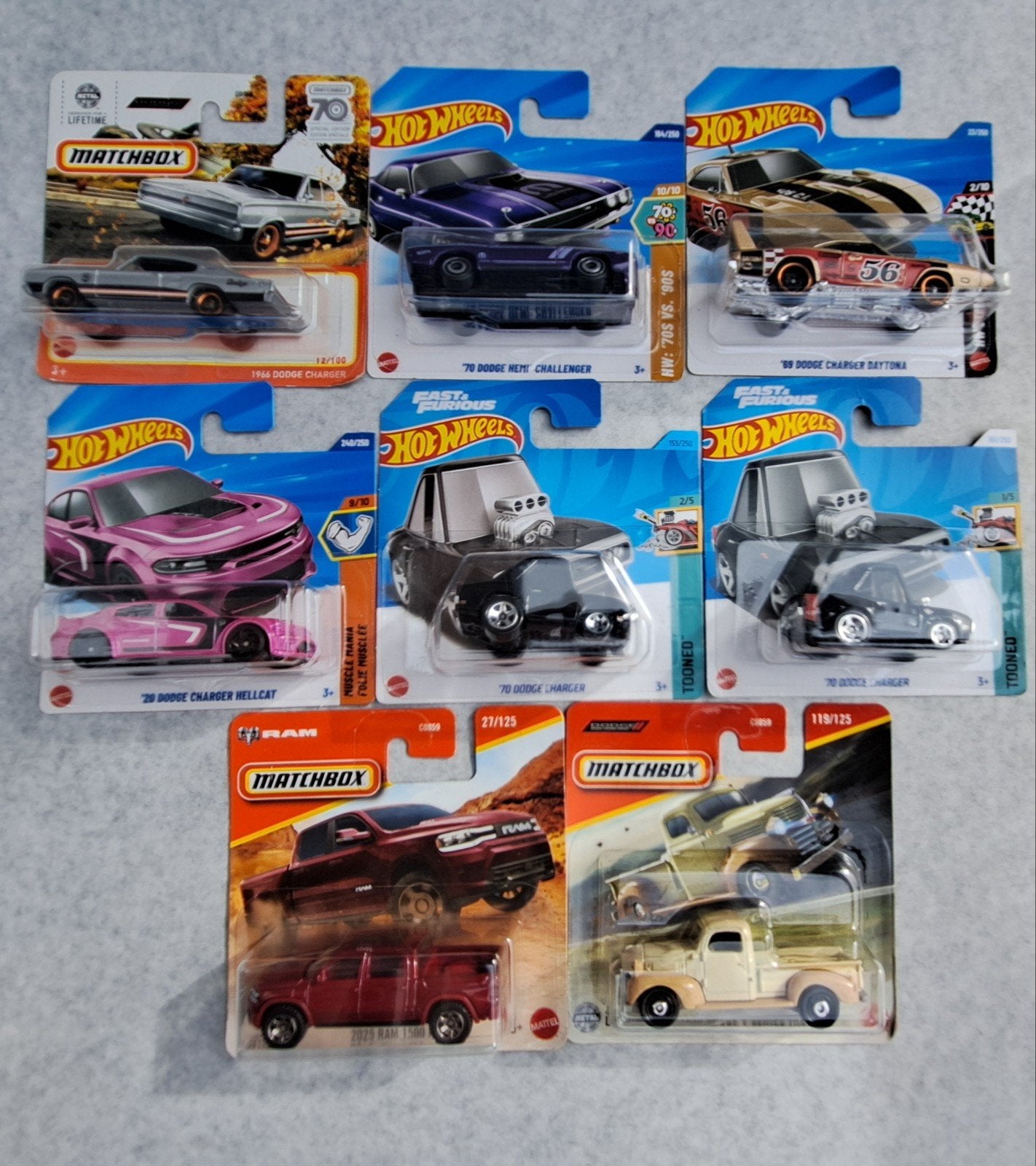 lot dodge matchbox hotwheels, Enlèvement ou Envoi, Comme neuf, Voiture