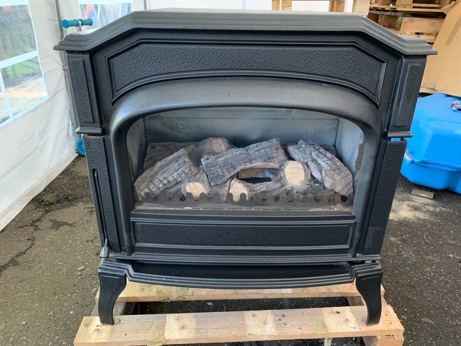 Dovre aardgaskachel 9 kw, Ophalen, Gebruikt, Gas, Vrijstaand