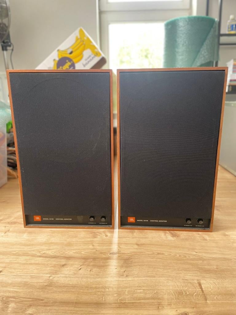Vintage paar JBL Control Monitors 4311B, Ophalen, Gebruikt, JBL, 60 tot 120 watt
