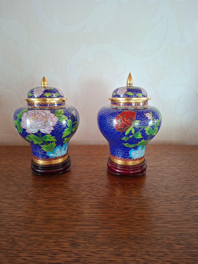 Vazen Chinees - set 2st - 20cm, Antiek en Kunst, Ophalen