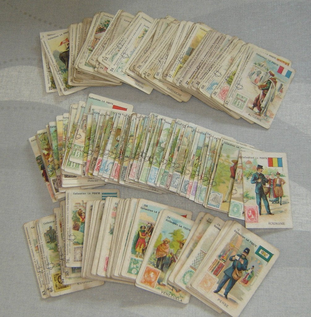 Chromos UNICOL Collection LA POSTE +200st, Verzamelen, Foto's en Prenten, Gebruikt, Ophalen of Verzenden, Voor 1940, Prent