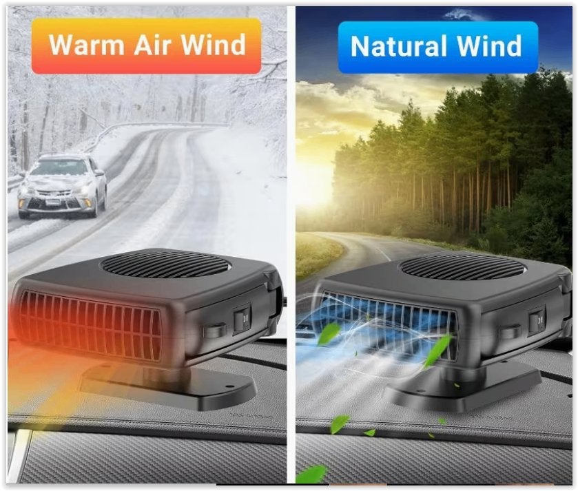 12V Mini Autokachel en Ontvochtiger - 200W Snelle, Ophalen of Verzenden, Nieuw, Luchtbevochtiger