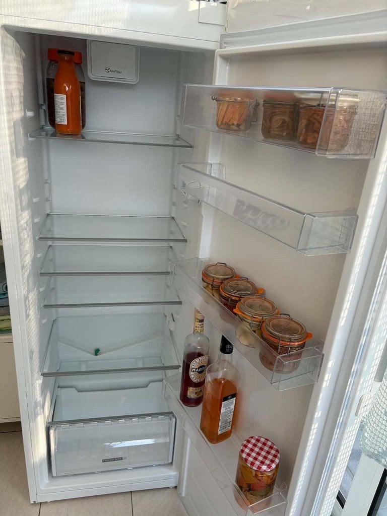 Frigo Whirlpool +4 chaises de cuisines, Electroménager, Enlèvement, Utilisé, Sans bac à congélation
