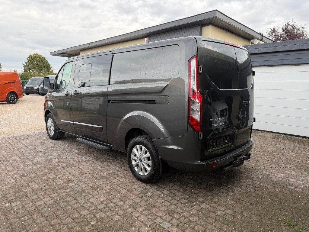 FORD TRANSIT CUSTOM * LIMITED * L2 * 170PK * DUB CAB * BTW, Voorwielaandrijving, Stof, 1995 cc, 4 cilinders