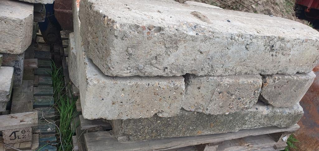 Beton borduren, Ophalen, Beton