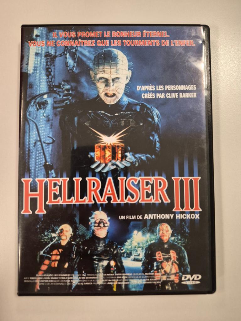DVD " Hellraiser 3", Cd's en Dvd's, Dvd's | Horror, Vanaf 12 jaar, Ophalen of Verzenden, Gebruikt, Monsters