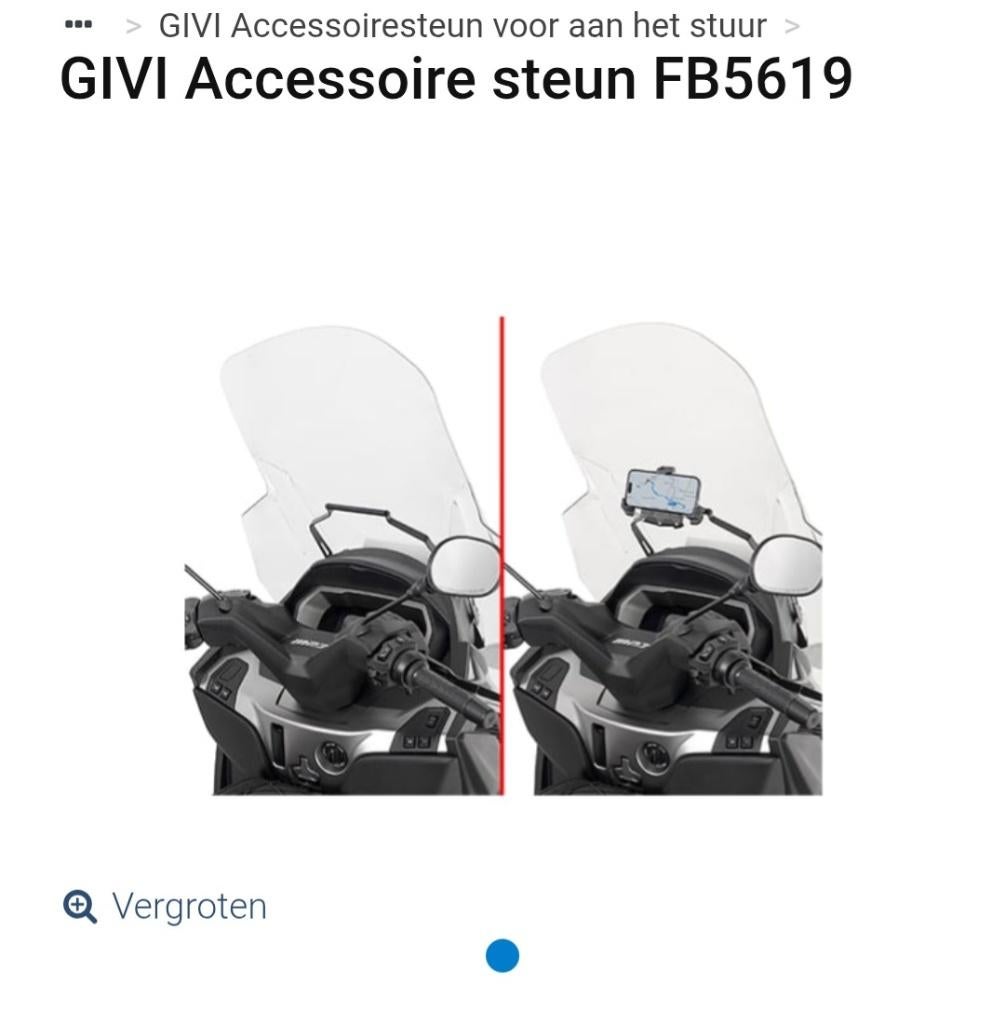 GPS houder voor Piaggio MP3, Motoren, Particulier, Scooter