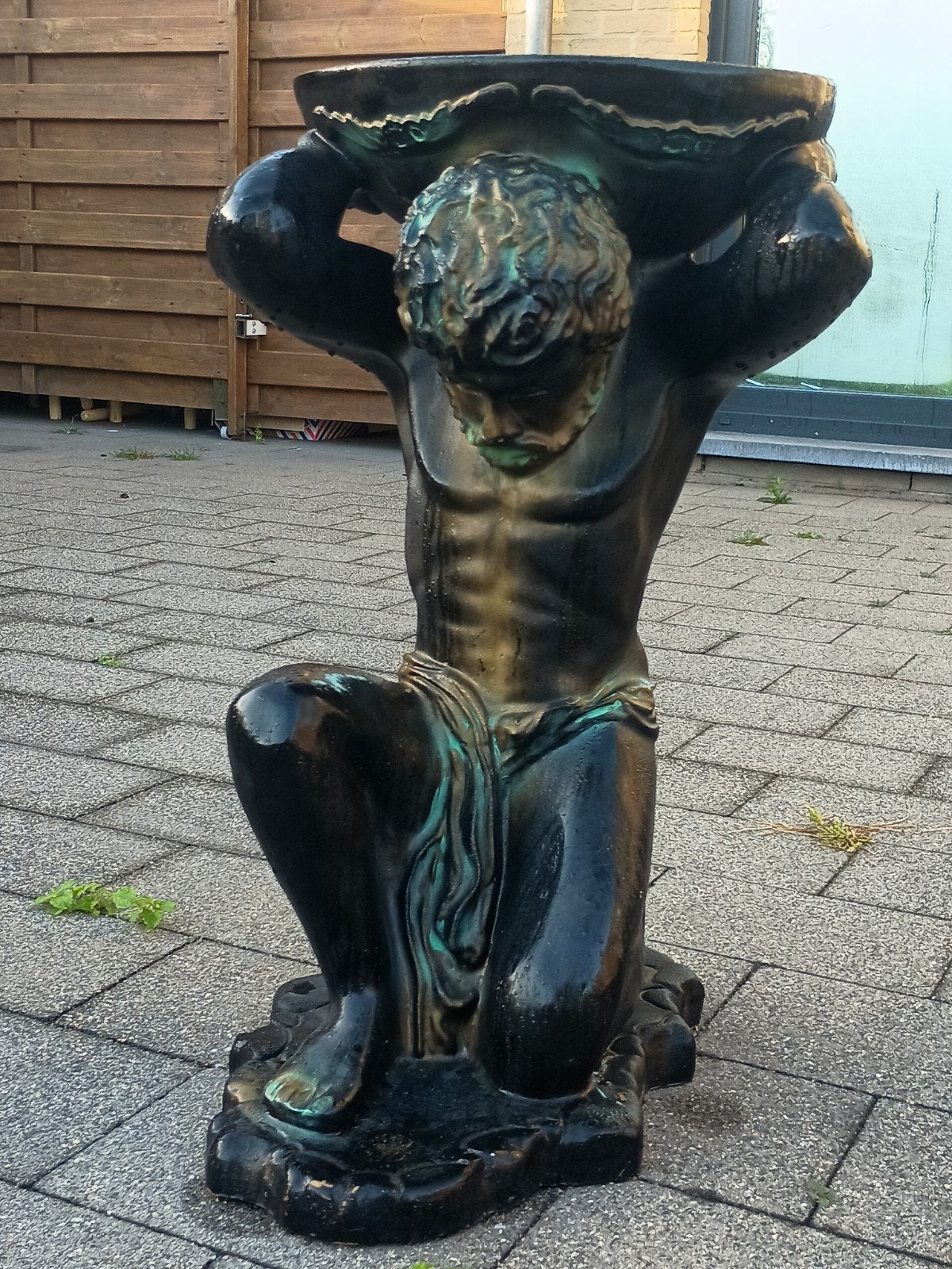 Atlas-sculptuur, jaren 70, Tuin en Terras, Ophalen of Verzenden