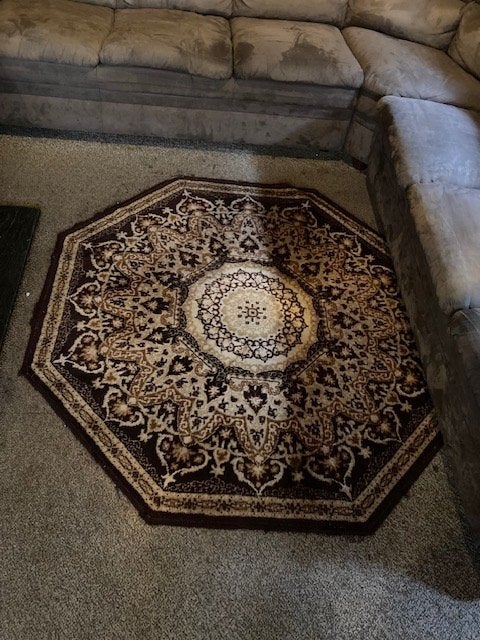 Octagonaal tapijt, Ophalen, Gebruikt, Klassiek, Beige