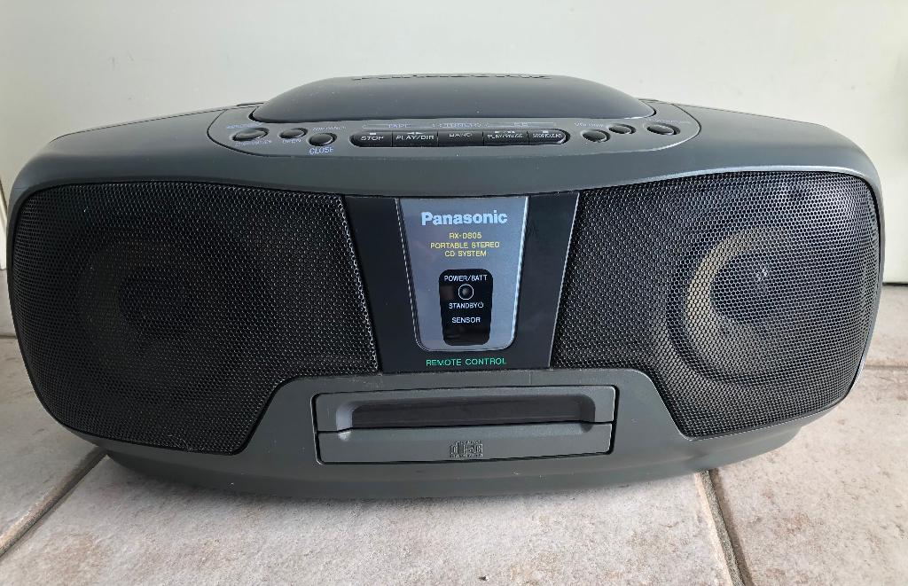 Panasonic RX-DS05 stereo Radio, CD-speler, cassette-corder, Ophalen, Zo goed als nieuw, Radio, Met cd-speler