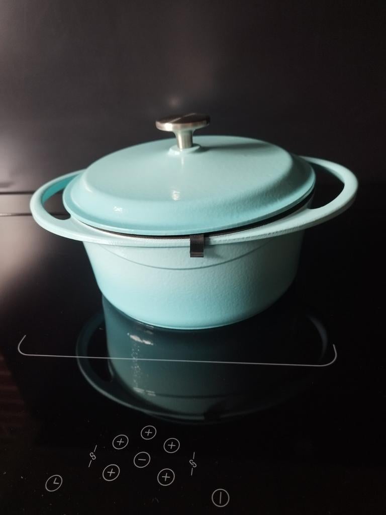 Cocotte fonte émaillée 4L NutrFresh NEUVE, Ophalen, Gietijzer