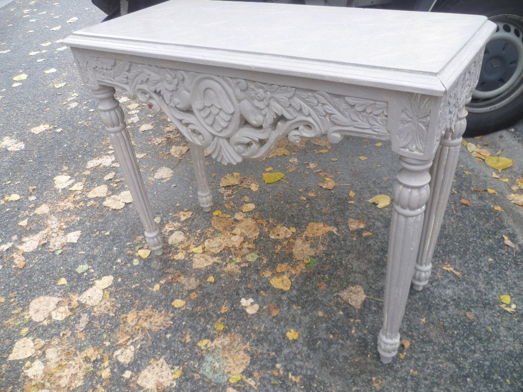MOOIE GESCHULPTEERDE HOUTEN CONSOLE, Antiek en Kunst, Ophalen